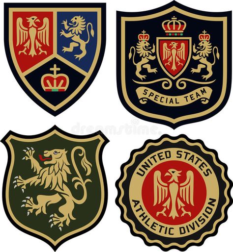 Royal Emblem, Embroidery Badges, Emblem Embroidery, Shield Vector, Family Logo, Designer Sweatshirts, Badge Design, Luxury Logo, Emblem Logo