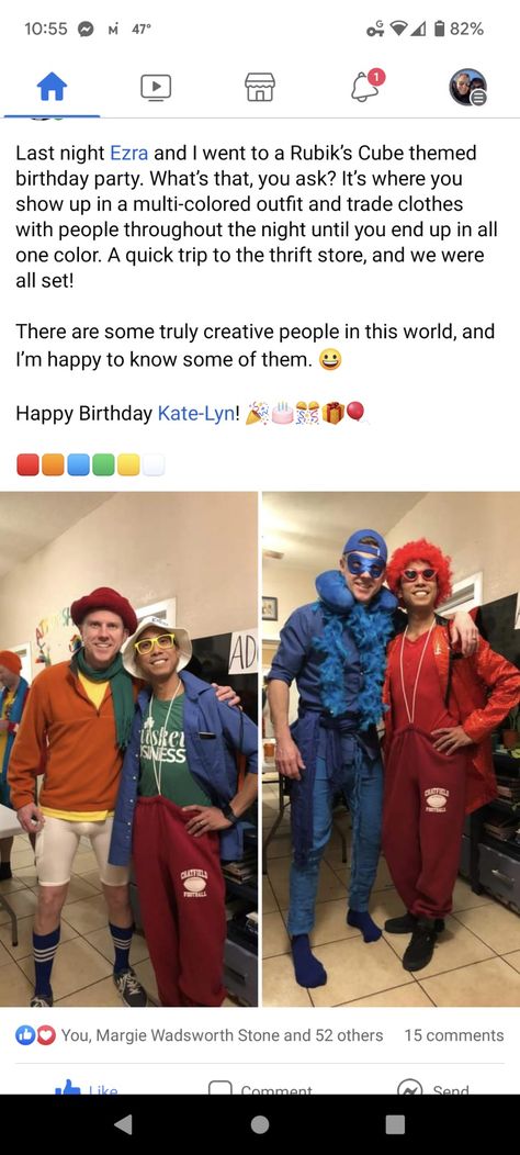 Thrift Store Theme Party Outfit, Thrift Store Party Theme, Thrift Outfits Ideas, Multi Colored Outfit, 42nd Birthday, Basement Reno, Funny Outfits, Youth Group, Creative People