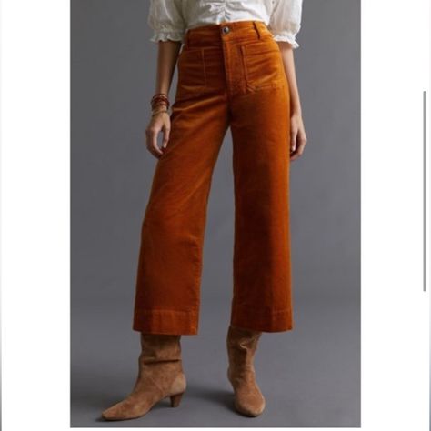 From Anthropologie, By Maeve. New With Tags, Size 29. Please Ask Any Questions That You May Have Prior To Purchasing. Thank You! Tags: Capri Bottoms, Flared, Crop Fit, Rust, Orange, Brown, Spring, Summer Cropped Corduroy Pants, Rust Pants, Green Pants Women, Size 22 Women, Striped Pant, Tie Waist Pants, Cropped Wide Leg Pants, Pants Cotton, Wide Leg Cropped Pants