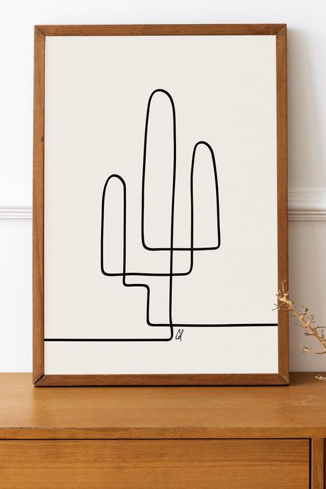 Desert Wall Art Living Rooms, Diy Cactus Wall Art, Desert Aesthetic Decor Bedroom, Southwest Art Deco, Desert Apartment Decor, Minimalist Desert Home, Desert Gallery Wall, Desert Design Ideas, Southwestern Minimalist Decor