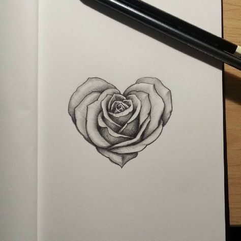 Sketchbookdiary #tattooideas #sketchbookdiary #tattoo #tattoolife #sketch #ptrck #ptrck #ptrck Herz Tattoo Klein, Hart Tattoo, Rose Heart Tattoo, Rose Drawing Tattoo, Herz Tattoo, Tattoo Heart, Tattoo Outline Drawing, Tattoo Rose, Drawing Tattoo