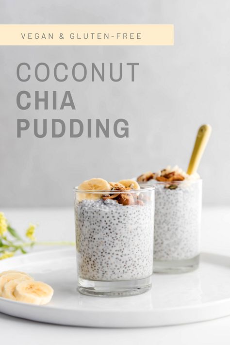 Chia Coconut Milk Pudding, Coconut Chia Seed, Coconut Chia Seed Pudding, Cheesecake Oreo, Coconut Chia Pudding, Coconut Chia, Coconut Pudding, Chia Seed Recipes, Protein Pudding