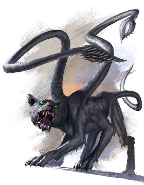 Displacer Beast Displacer Beast, Beast Monster, Creature Fantasy, Myths & Monsters, D D Monsters, Dnd Monsters, Fantasy Beasts, Monster Concept Art, Fantasy Monster