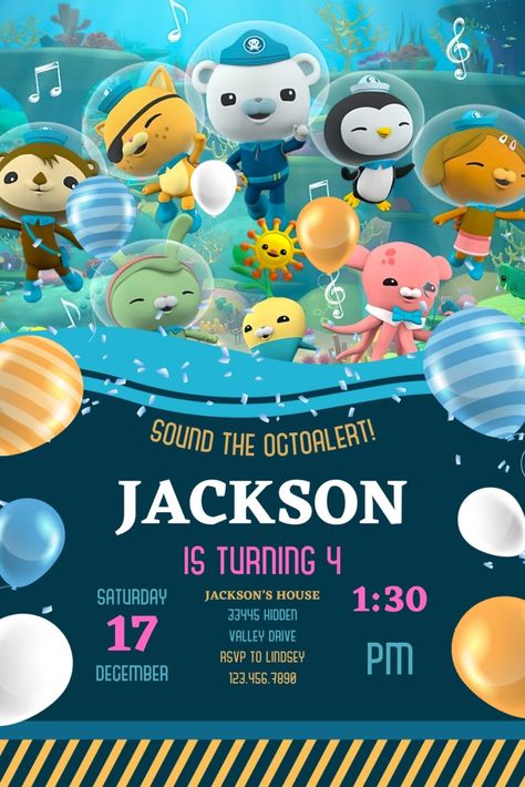 Octonauts birthday invitation template 1 This is an editable Canva digital invitation. Octonauts Birthday Invitations, Octonauts Birthday Party Invitations, Octonauts Invitation, Octonauts Birthday Party, Colourful Birthday, Octonauts Party, Octonauts Birthday, Pool Birthday