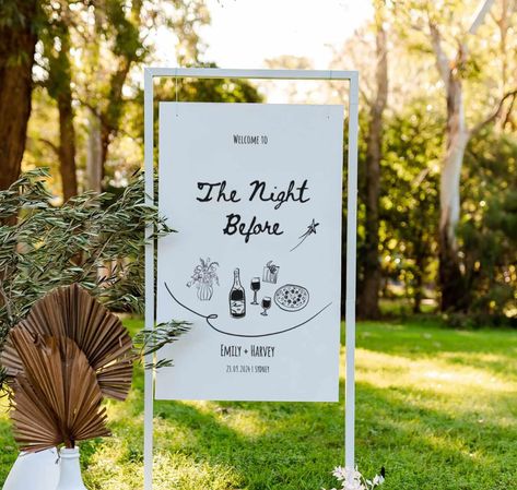 Wedding Welcome Sign Black, Engagement Welcome Sign, Rehearsal Dinner Welcome Sign, Night Before Wedding, Engagement Dinner, Welcome Sign Template, Singles Events, Welcome Poster, Event Themes