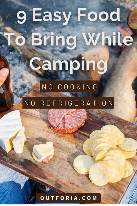 How To Cook While Camping, Essen, Hunting Meals Camping Foods, Overlanding Food Ideas, Camping Food No Cooking, Camp Snacks No Refrigeration, Best Snacks For Camping, Paleo Camping Snacks, Healthy Festival Food