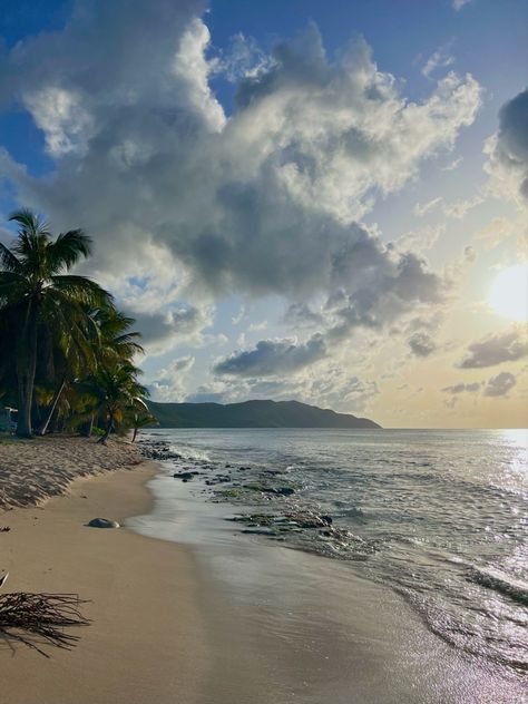 beach island sunset virgin islands st croix summer vacation sun good vibes tropical ocean mountain Summer Aesthetic Tropical, Sunset Summer Aesthetic, St Croix Virgin Islands, Ocean Mountain, Aesthetic Tropical, Island Sunset, Tropical Ocean, Poster Photography, St. Croix