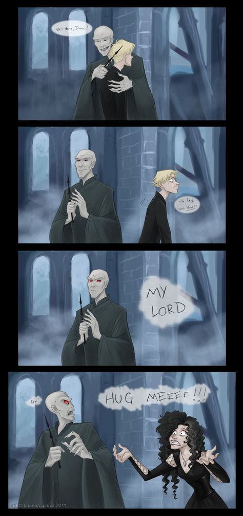 Haha Harry Potter humor. Voldemort hugging Draco one of the most awkward and awesome things ever. Hery Potter, Citate Harry Potter, Glume Harry Potter, Art Harry Potter, Buku Harry Potter, Desenhos Harry Potter, Harry Potter Puns, Yer A Wizard Harry, Images Harry Potter