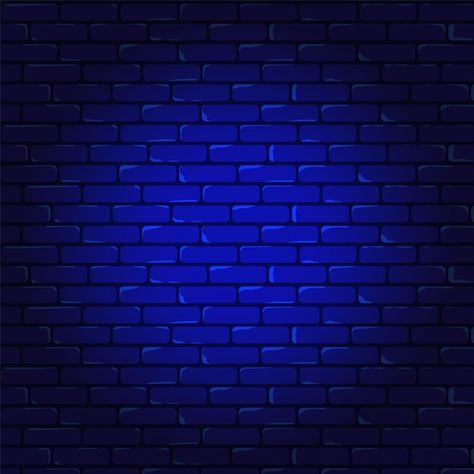 Vector blue night brick wall background | Premium Vector #Freepik #vector #brick #brick-wall #brick-texture #brick-wallpaper Blue Bricks Background, Blue Wall Background, Blue Brick Wall, Texture Brick, Disney Character Drawing, Brick Background, Wall Brick, Brick Wall Background, Brick Texture