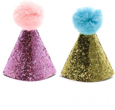 HUELE 2 pcs Dog Birthday Hat for Pets Party Cat kitten Headband hats Charms Grooming Accessories [Werbung][Ad] Mini Party Hats, Birthday Wall Decoration, Fabric Pom Poms, Dog Party Hat, Dog Birthday Hat, Small Party, Birthday Headband, Fabric Garland, Glitter Party