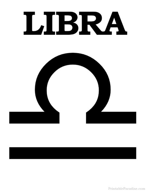 Printable Libra Zodiac Sign - Print Libra Symbol Libra Logo, Libra Sun Sign, Libra Tattoos, Libra Zodiac Tattoos, Libra Symbol, Astrology Calendar, Zodiac Signs Symbols, Libra Zodiac Sign, Libra Tattoo