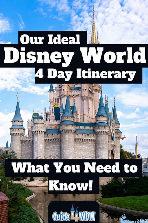 Where To Stay In Disney World, Disney World Schedule Template, Disney World With Elderly, 4 Days At Disney World, Disney Schedule Template, Disney Trip Itinerary Template, Walt Disney World Itinerary, Disney Park Itinerary, 4 Day Disney World Itinerary