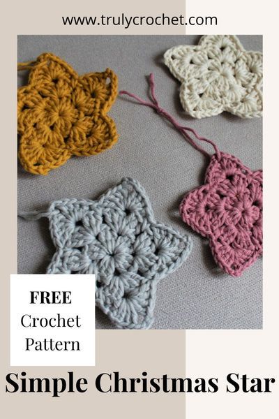 Natal, Amigurumi Patterns, Quick Crochet Gifts Christmas, Christmas Star Crochet Pattern Free, Easy Crochet Christmas Decorations Free Pattern, Crochet Granny Star Pattern, Christmas Star Crochet, Crochet Star Coasters Free Pattern, Small Crochet Stars Free Pattern