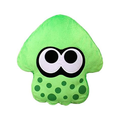 Splatoon Plush, Squid Plush, Nintendo Plush, Nintendo Characters, Plush Pillow, Plush Pillows, Splatoon, Toys Shop, Neon Green