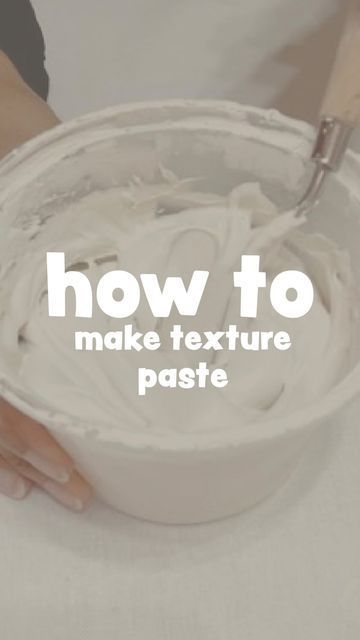 Texture Making Ideas, Plaster Art Techniques, Texture Inspiration Design Art, Plaster Art Recipe, Molding Paste On Canvas, How To Make Textures Paint, Paste Texture Painting, What To Use For Textured Art, How To Add Texture To Paint