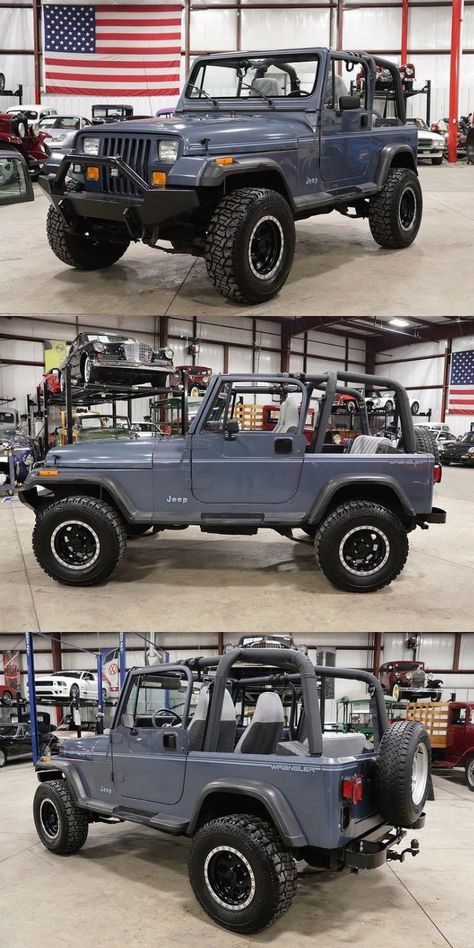 Jeep Wrangler Mods, Blue Jeep Wrangler, Two Door Jeep Wrangler, Jeep Baby, Cj Jeep, Jeep Wrangler For Sale, Blue Jeep, Ford Bronco Ii, Vintage Jeep