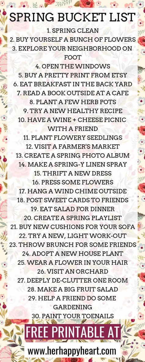 The ULTIMATE Spring Bucket List Spring Bucket List, Things To Do With Friends, Bucket List Spring, Spring Things, Nature Spring, Spring Fun, Budget Planer, Spring Equinox, Things To Do Alone