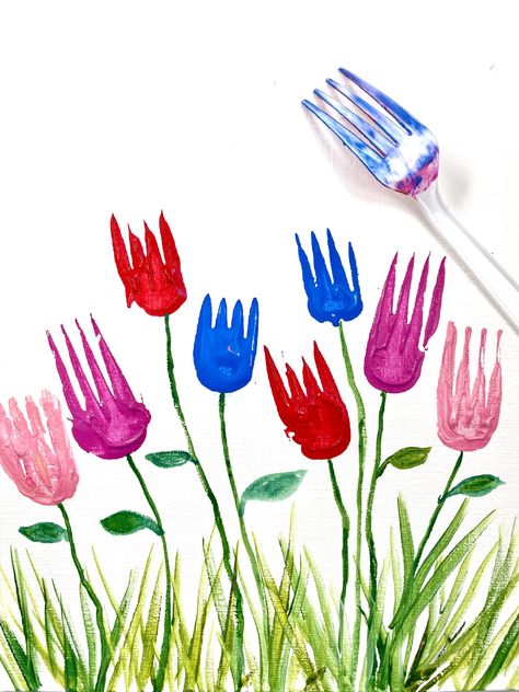 Best Acrylic Flower Painting Techniques for Beginners | Feeling Nifty Flower Painting Techniques, Painting Techniques For Beginners, Spring Arts And Crafts, Acrylic Flower Painting, Aktiviti Kanak-kanak, Toddler Arts And Crafts, Preschool Arts And Crafts, Preschool Art Activities, Half Wall