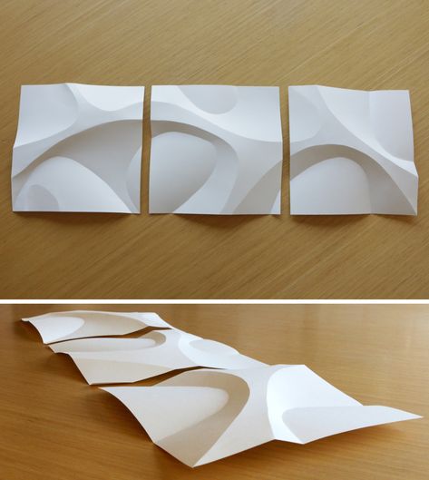 Curved Paper Folding by 000christopher http://www.instructables.com/id/Curved-Paper-Folding/ Architecture Origami, متحف فني, Folding Architecture, 3d Templates, Paper Folding Art, Origami Architecture, Paper Structure, Paper Architecture, Folding Origami