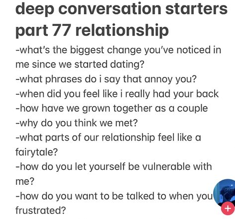 Deep Conversation Starters, Deep Conversation Topics, Questions To Get To Know Someone, Deep Conversation, Intimate Questions, Nose Picking, Conversation Topics, Relationship Lessons, Relationship Therapy