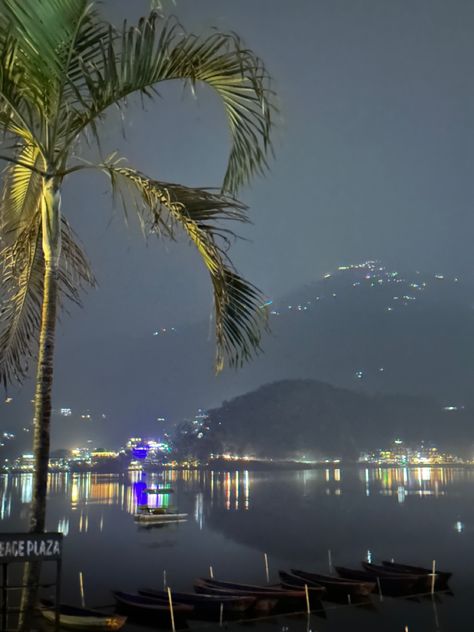 lakeside night views pokhara Pastel, Nature, Pokhara Aesthetic, Color Wallpaper Iphone, Color Wallpaper, Story Ideas Pictures, Night Scenery, Morning View, Mood Off Images