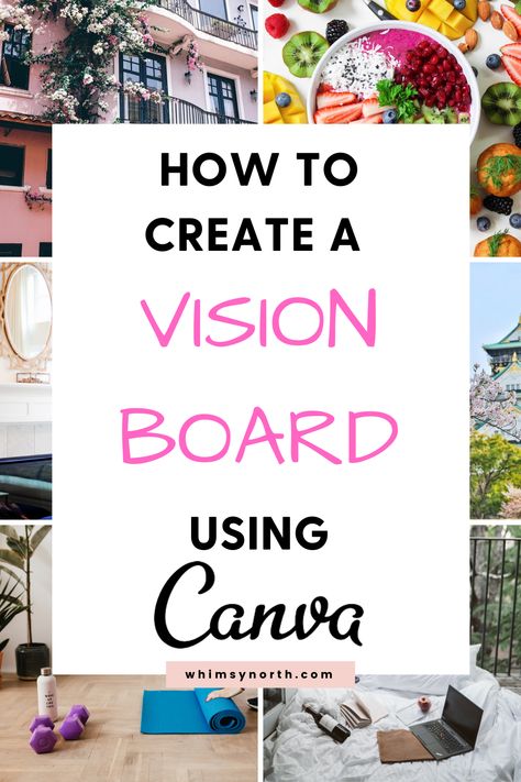 Creative Vision Boards, Online Vision Board, Vision Board Diy, Vision Board Planner, Create A Vision Board, Vision Board Printables, Vision Board Template, Vision Board Examples, Vision Board Party