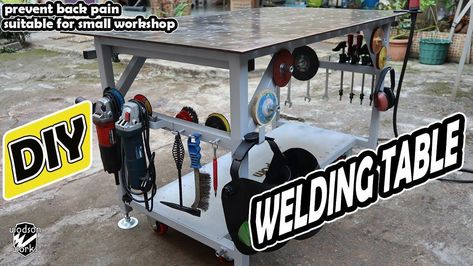 Organisation, Workshop Organisation, Welding Workshop, Steel Workbench, Welding Table Diy, Welding Shop, Metal Fab, Welding Jobs, Diy Welding