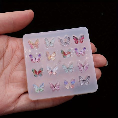 Faster shipping. Better service Resin Butterfly, Mold For Resin, Butterfly Nail Art, Silicone Resin Molds, Mold Release, Casting Resin Molds, Epoxy Resin Crafts, Diy Silicone Molds, Butterfly Nail