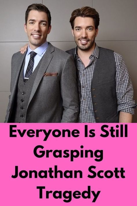 Everyone Is Still Grasping Jonathan Scott Tragedy Alongside his brother Drew, Jonathan Scott earned millions of fans around the world for his starring turn presenting the smash hit reality TV show Property Brothers. Property Brothers, Jacinta Kuznetsov, Nathan Scott, Scott Brothers, Jonathan Scott, Panda Funny, Twin Brothers, Perfect Couple, Reality Tv Shows