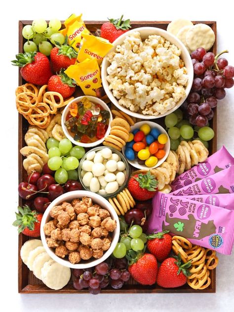 27 Epic Charcuterie Board Ideas - Life on Kaydeross Creek Snacks Board, Movie For Kids, Popcorn Movie, Platter Board, Decorações Com Comidas, Watching A Movie, Movie Night Snacks, Snack Platter, Movie Snacks