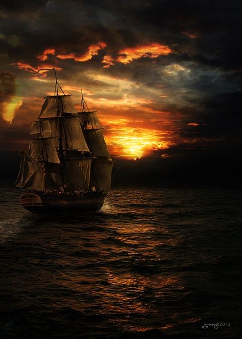 A dark pirate ship painting Sanya, Bateau Pirate, Navi A Vela, Old Sailing Ships, Pirate Art, Tapeta Galaxie, Pirate Life, Lukisan Cat Air, Tall Ships