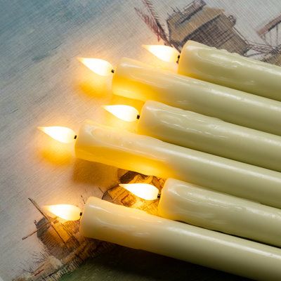 Battery Operated Candles Ideas, Battery Operated Window Candles, Flameless Taper Candles, Led Taper Candles, Fireplace Christmas, Faux Candles, Halloween Color, Window Candles, Bulk Candles