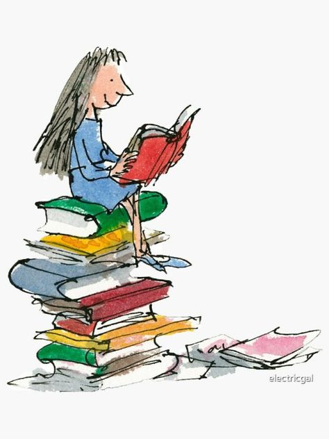 Roald Dahl Characters, Matilda Quotes, Matilda Roald Dahl, Quentin Blake, Famous Books, Roald Dahl, Children's Book Illustration, Book Characters, Children’s Books