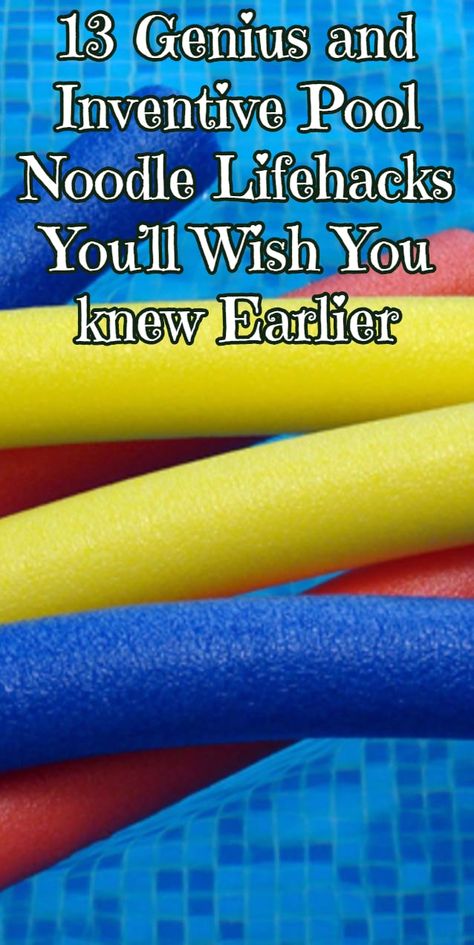 Organisation, Pool Noodle Ideas Life Hacks, Swim Noodles, Noodles Ideas, Pool Noodle Crafts, Pool Hacks, Stock Tank Pool, Pool Noodle, Diy Pool