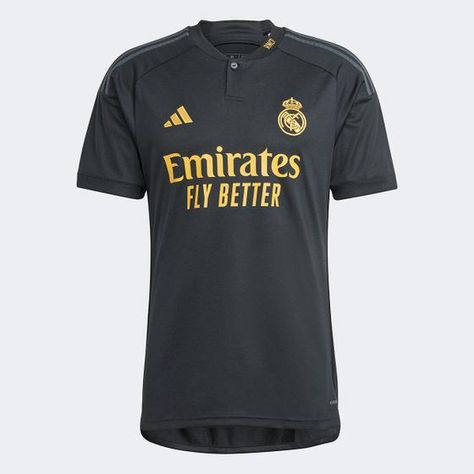 Camisa Real Madrid Third 23/24 s/n° Torcedor Adidas Masculina - Preto - De: R$389,99 - Por: R$279,99 #cupons #cupom #desconto #ofertas #promoções #promoção #cupomdedesconto #cupomonline #cuponsdedesconto Camisa Real Madrid, Camisa Adidas, Champions League Trophy, Adidas Country, Real Madrid Soccer, Vini Jr, Club Badge, Training Kit, Sports Training