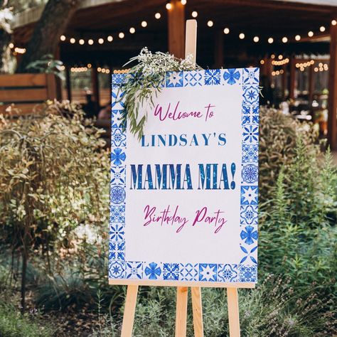 Mamma Mia Sign, Mamma Mia Bachelorette Party, Mamma Mia Bachelorette, Bachelorette Party Sign, Mamma Mia Party, Mamma Mia Wedding, 17. Geburtstag, 17th Birthday Party Ideas, Queen Birthday Party