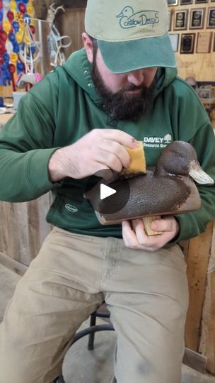 27K views · 189 reactions | Texturing black ducks. Liquitex light modeling paste, paint and a trusty sponge! A little combing work through the back of the head to show feather flow. #duck #decoy #art #painting #carving #waterfowl #wildfowl #duckhunting #waterfowlhunting #ducksunlimited #deltawaterfowl | Costilow Decoys | Home · Resonance Waterfowl Hunting, Home Resonance, Waterfowl Art, Decoy Carving, Ducks Unlimited, Back Of The Head, Modeling Paste, Duck Decoys, Duck Hunting