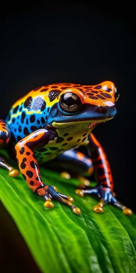 Poison Dart Frog Photography, Colorful Animals Photography, Lizard Photography, Beautiful Nature Photos, Frog Photography, Amazon Rainforest Animals, Rainforest Frog, Colorful Frogs, Colorful Lizards