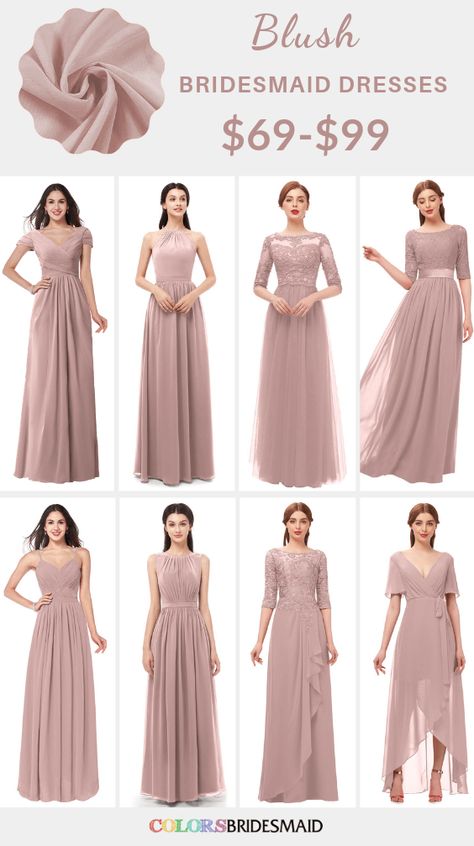 Blush bridesmaid dresses on sale $69-99, in 600+ custom-made styles and all sizes. 150+colors, made to order, fast arrived, color sample available. #colsbm #bridesmaids #blushwedding #weddingideas #blushdress b1222 Dress 👗, Modern Bridesmaid Dress, Gaun Bridesmaid Brokat, Braidsmaid Dress Ideas, Bridesmaid Ideas Dresses, Bridesmaid Gown Ideas, Bridesmate Dresses, Good Bridesmaid Dresses, Brokat Dress Bridesmaid