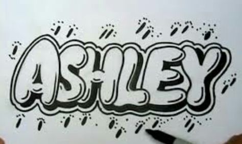 Ashley! ;D Cute Ways To Draw Your Name, Cool Name Designs Drawings, Bubble Letter Painting, Emily Graffiti Name, Cute Ways To Write Your Name, Bubble Letters Designs, How To Graffiti, Name Design Art Ideas, Synthesis Essay