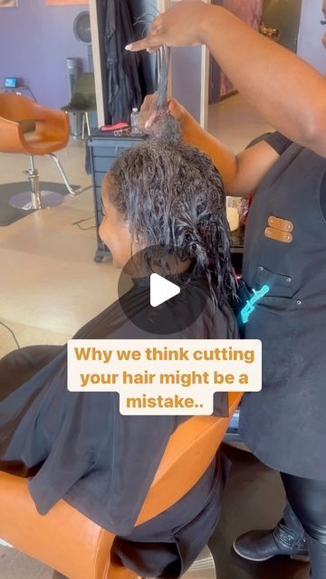 Texas Natural Hair Salon on Instagram: "Big chopping isn't for everyone! And I don't mean that in terms of hair health. I mean that in terms of mental health. 

✂️1.  If you have never had short hair and don't know how to care for or style your natural hair currently, big chopping may not be for you....yet. 

✂️2. If you are insecure about your natural hair and haven't grasped the mindset of natural hair being beautiful regardless the texture and size. Big chopping may not be for you..yet.

✂️3. If you hate short hair, don't like wearing your natural hair and already don't feel good when you look in the mirror when wearing your natural hair. Big chopping may not be for you...yet.

Cutting our hair has never been an easy task. That's why most haircut videos and extreme trims get the most co Nature, Big Chop, Haircut Videos, Big Chop Natural Hair, Natural Hair Salon, Natural Hair Salons, Look In The Mirror, Hair Health, Hair Videos