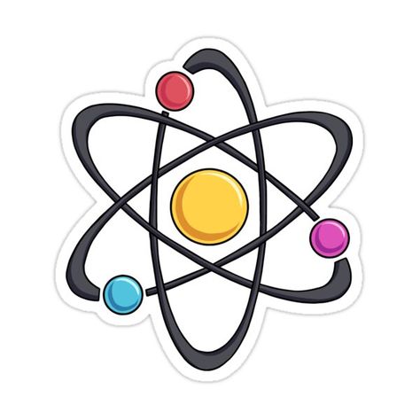 Physics Design Art, Physics Lab Decoration Ideas, Atom Symbol, Science Lab Decorations, Chemistry Posters, Science Symbols, Science Printables, Chemistry Projects, مشروعات العلوم