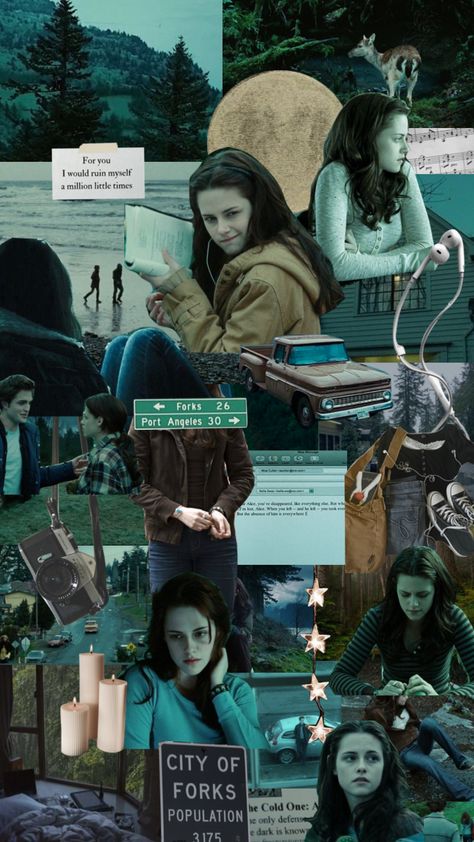 Twilight Aesthetic Collage, Twilight Art Aesthetic, Twilight Shuffle, Twilight Collage Wallpaper, Aesthetic Twilight Wallpaper, Twigliht Aesthetic, Twighlight Aesthetic Wallpaper, Twilight Astetic, Twilight Movie Aesthetic