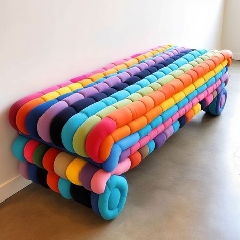 Pool Noodle Ideas, Noodle Ideas, Aesthetic Airplane, Noodles Ideas, Pool Noodle Crafts, Weird Furniture, Essentials Aesthetic, Unusual Furniture, Whimsical Furniture
