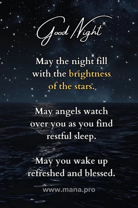 99+ Good Night Blessings Images (Free HD Download) - Mana Blessed Night Quotes Beautiful, Good Night Blessings Prayer, Good Night Sunday, Good Night Motivational Quotes, Inspirational Good Night Messages, Goodnight Blessings, Good Night Blessings Quotes, Gud Night, Good Night Family