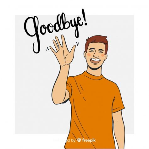 Hand drawn goodbye waving background | Free Vector #Freepik #freevector #background Waving Bye Drawing, Drawing Waving Hand, Lettering Background, Waving Hand, Background Drawing, Things To Draw, Poster Drawing, Hand Drawn Vector, Graphic Editing