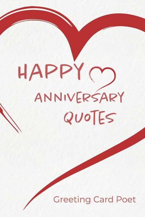 Here's a romantic collection of Happy Anniversary Quotes for the one you love. With many options, there's something for everyone. #happyanniversary #anniversary #quotes Anniversary Verses For Couple, Quotes To Husband On Anniversary, Happyanniversary To You Both, Anniversary Card Ideas For Husband, Second Wedding Anniversary Quotes, Anniversary Sayings For Couples, Anniversary Short Quotes, Happy Anniversary Quotes For Couple Fun, Simple Anniversary Quotes