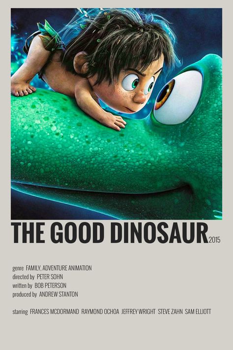 The Good Dinosaur Movie Poster, The Good Dinosaur Poster, Pixar Movie Posters, Movie Recommendations Poster, Movie Posters Animation, Animated Movies Poster, Minimalist Movie Posters Disney, Cartoon Movies To Watch, Disney Movies Posters