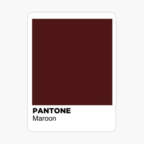 Texas State Maroon color sticker #txst Maroon Pantone, Maroon Color Palette, Maroon Outfit, Color Tips, Stunning Hairstyles, Fashion Mood Board, Wedding Prep, Texas State, Color Inspo