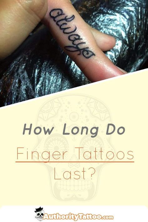 Finger tattoos can fade quicker than others due to constant use and frequent rubbing. We discuss how long finger tattoos last within this article. Finger Tattoos After Years, Faded Finger Tattoo, Tattoo Sizing Chart, Healed Finger Tattoo, Tattooing Tips For Beginners, Healed Finger Tattoos, A Finger Tattoo, Finger Tattoos Fade, Inside Finger Tattoos